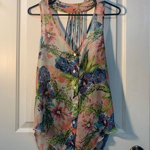 Light pink floral top